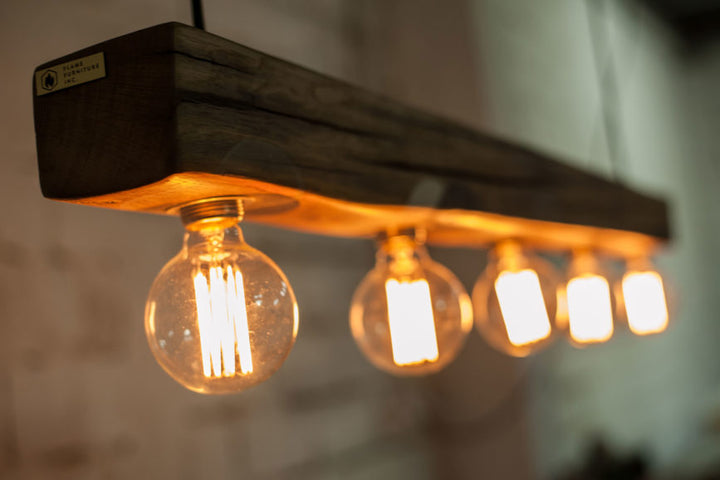 Wooden chandelier