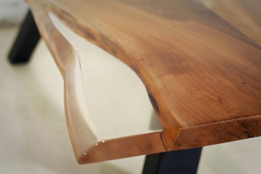Wood - Metal Dining Table