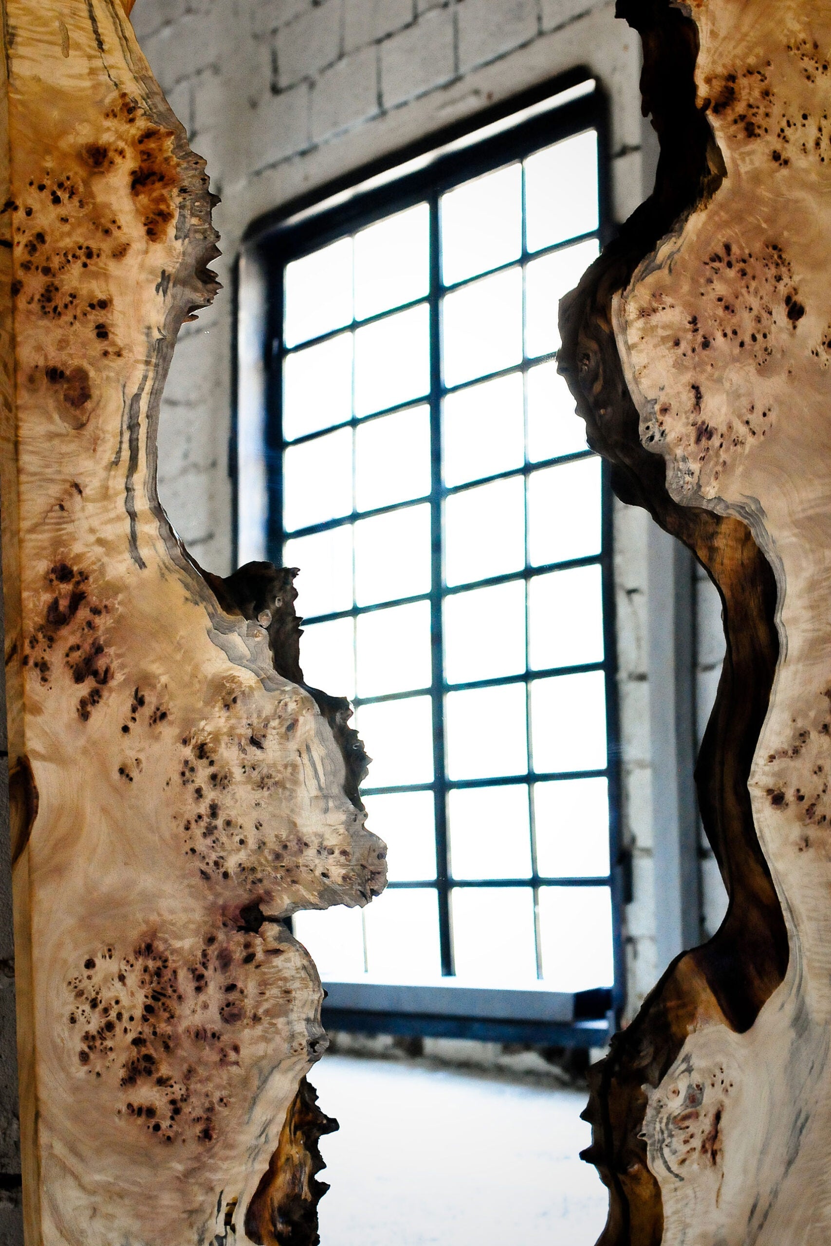 Wooden mirror